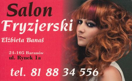 Baner: Salon fryzjerski Elżbieta Banaś