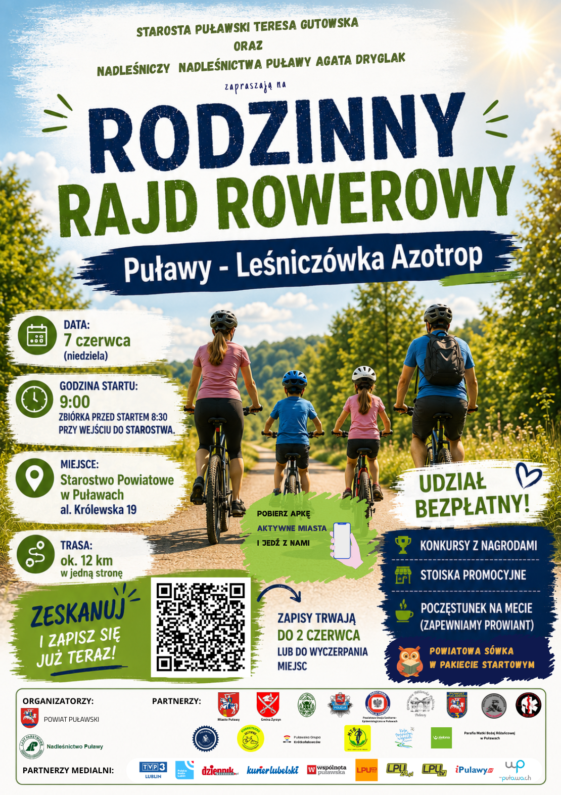 RODZINNY RAJD ROWEROWY - PLAKAT