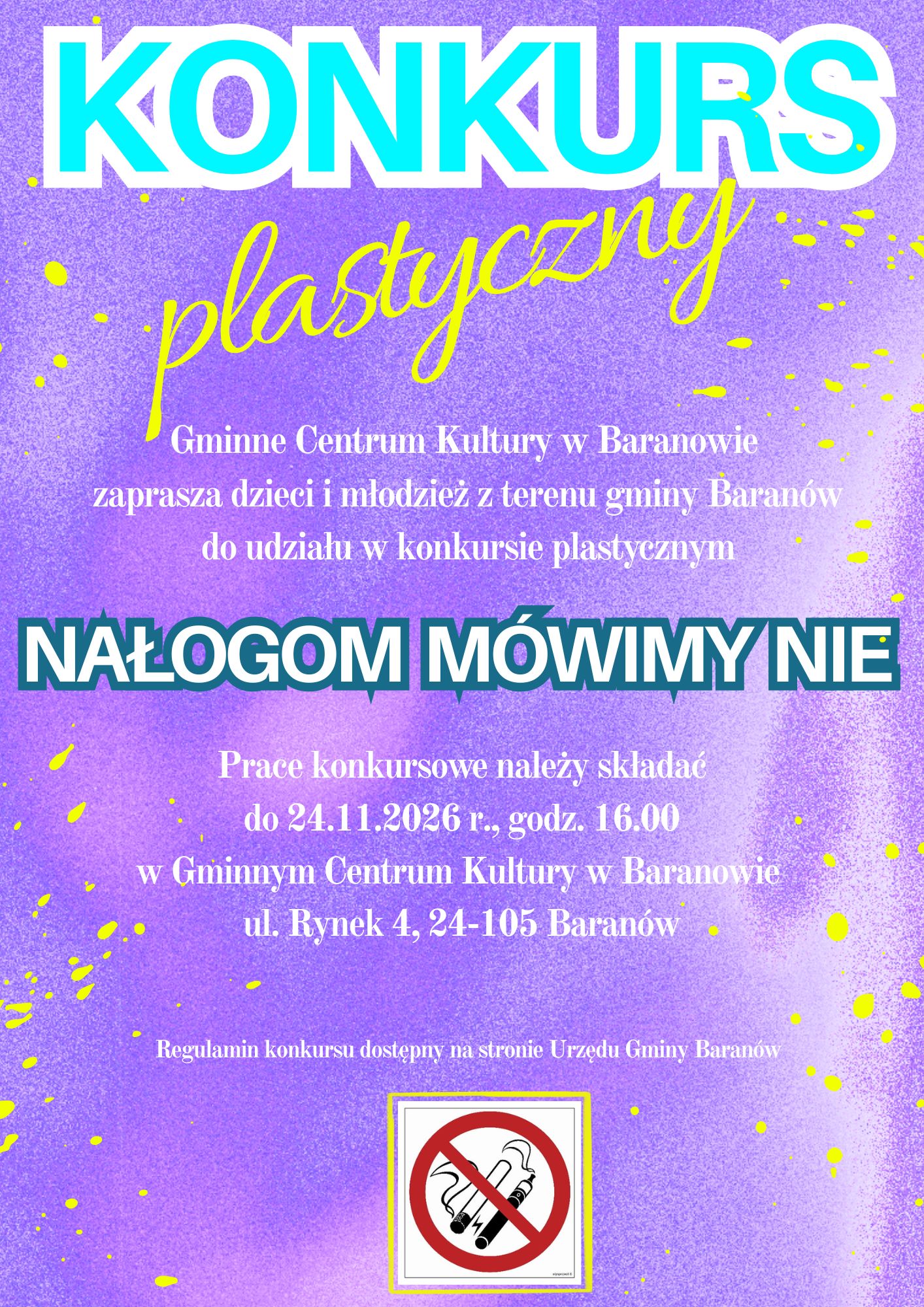 Konkurs nałogom mówimy nie